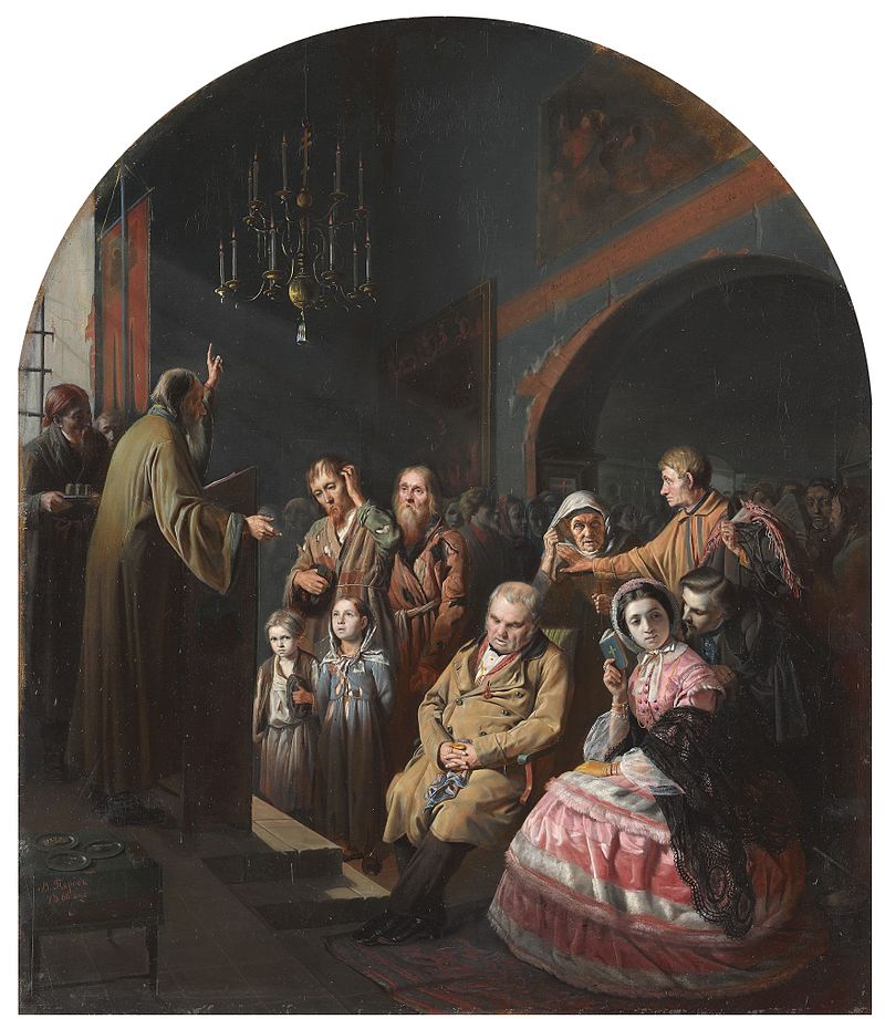 В.Г. Перов. «Проповедь в селе». 1861 г.