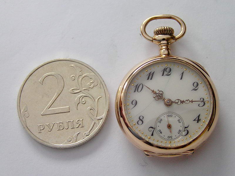Дамские часы с золотым корпусом. Longines. 1901 г. 