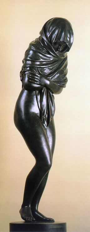 Скульптура «Озябшая». По форме Гудона. Бронза, 1787 г. 