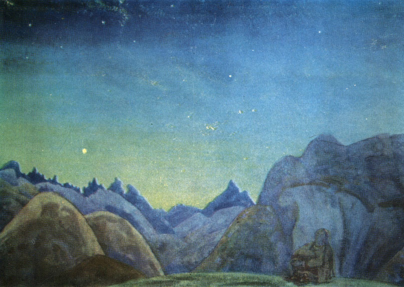 Картина Н. Рериха «Звездные руны». Темпера. 1912 г.