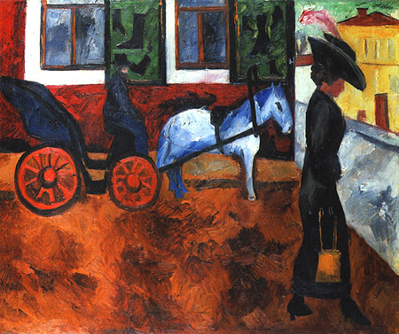 Н.С. Гончарова. «Московская улица». 1909 г. Н.С. Гончарова. «Московская улица». 1909 г.