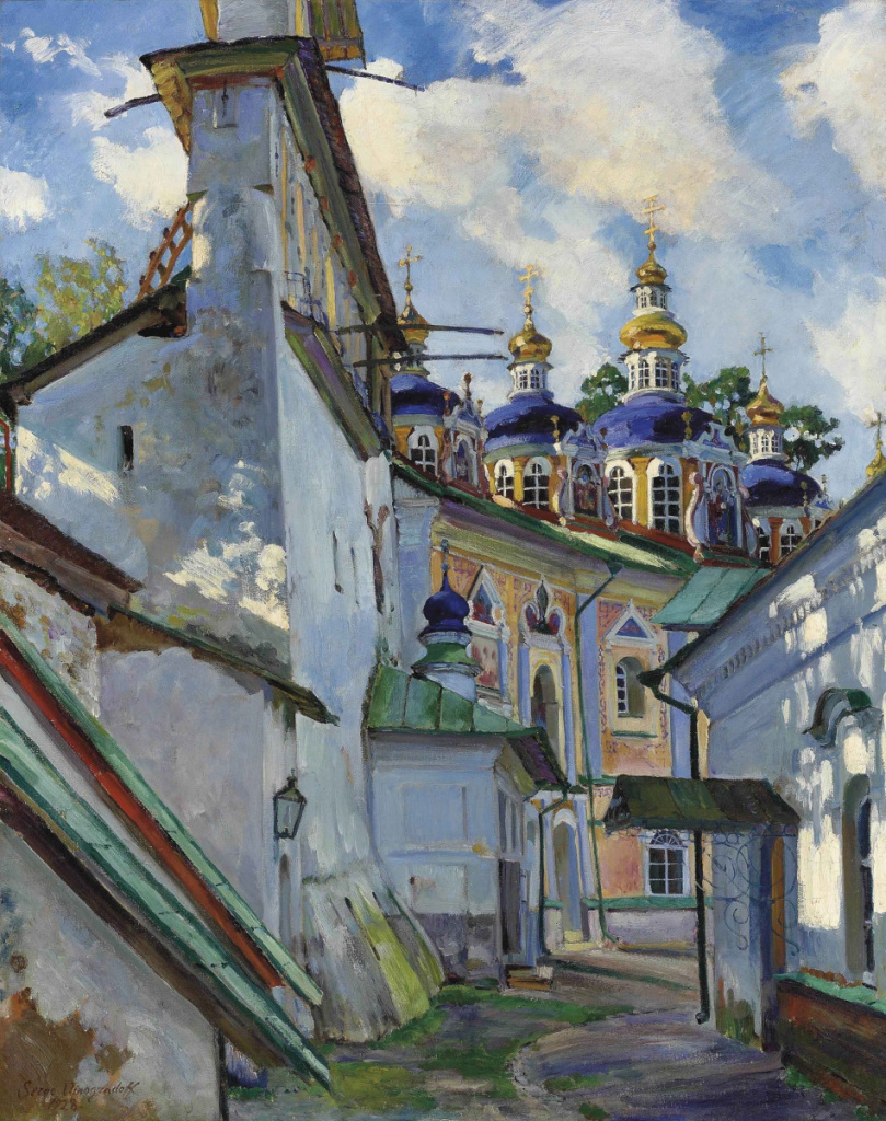 С.А. Виноградов. «Вид на Печерский монастырь». 1928 г.