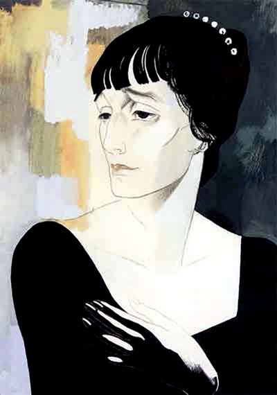 Ю.П. Анненков. Портрет Анны Ахматовой. Гуашь. 1921 г. Ю.П. Анненков. Портрет Анны Ахматовой. Гуашь. 1921 г.