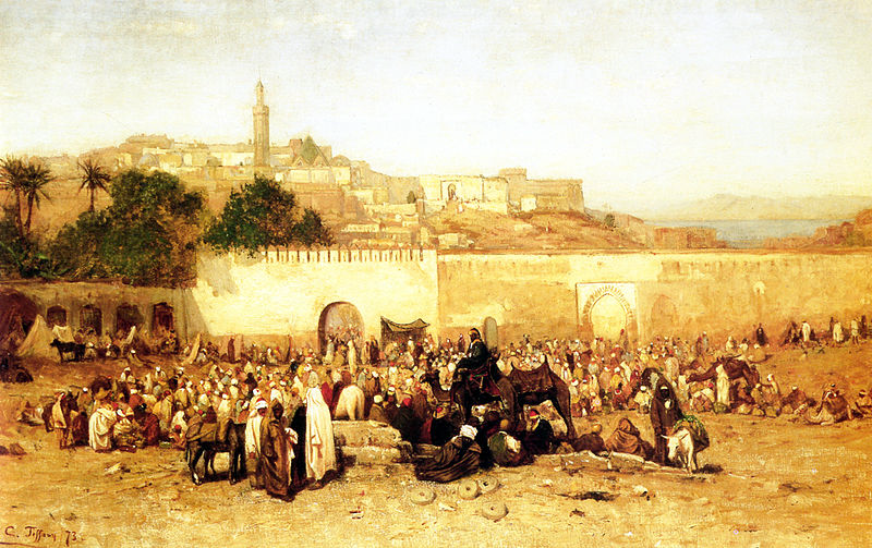 Завершение рыночного дня. 1873. Масло, холст