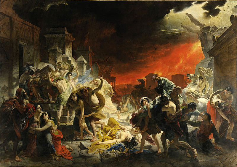 Картина К. Брюллова «Последний день Помпеи» в стиле классицизма. 1833 г.