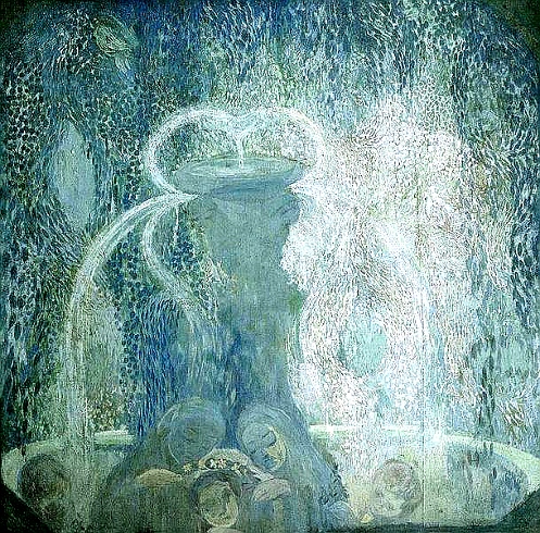 Картина П. Кузнецова «Голубой фонтан». 1905 г. Картина П. Кузнецова «Голубой фонтан». 1905 г.