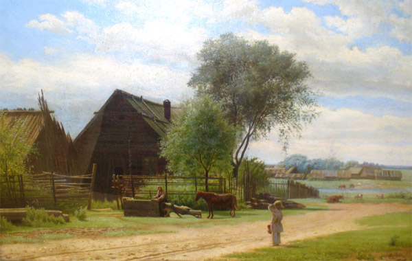 М.К. Клодт. «Русская деревня». 1867 г.