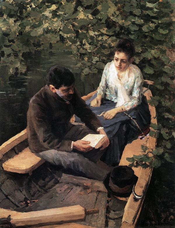 К. Коровин. «В лодке». 1888 г.