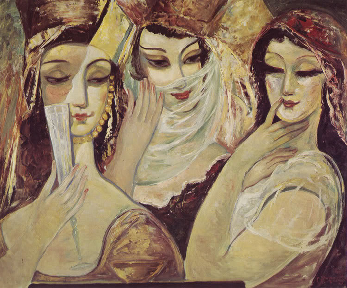 Л. Гудиашвили. «Актрисы». 1960 г.