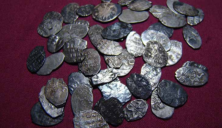 Серебряные монеты Петра I