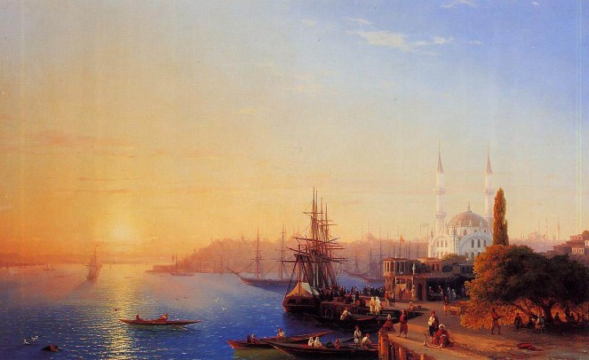 И. Айвазовский. «Вид Константинополя и Босфорского залива». 1856 г.