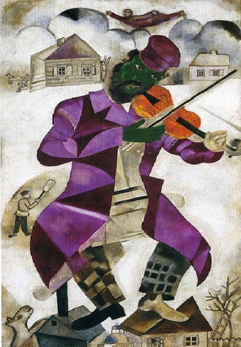 М. Шагал. «Зеленый скрипач». 1923-1924 гг.