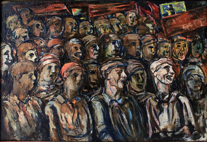 А.А. Моргунов. «Демонстрация». 1929 г.