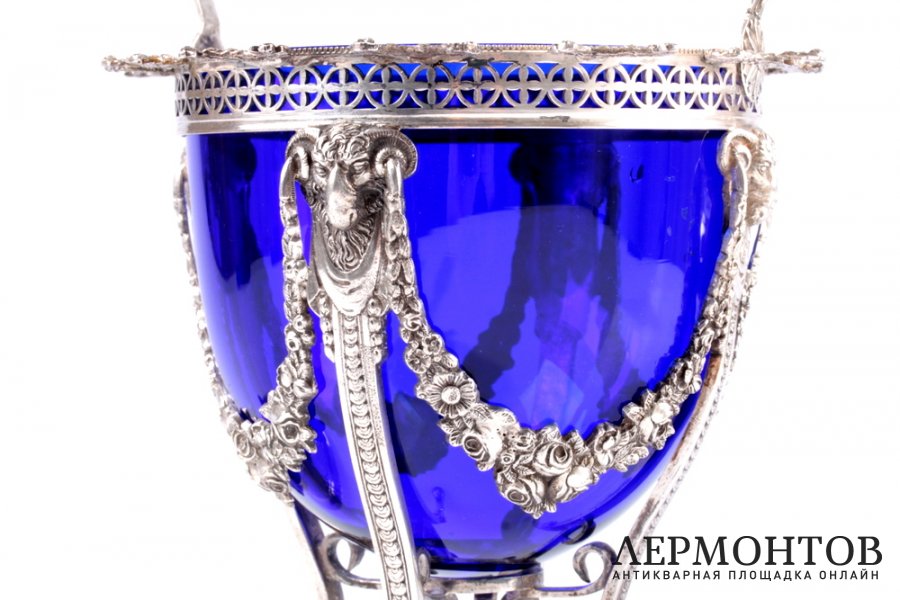 Ваза для конфитюра. СЕРЕБРО 950. ФРАНЦИЯ