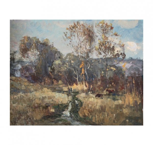 Картина из серии Весна-Лето. N3. Чурсин К.Н. Картон, масло. XX в.