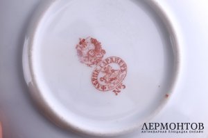 Кофейная пара. Фарфор. Гарднер. Российская империя. XIX в.