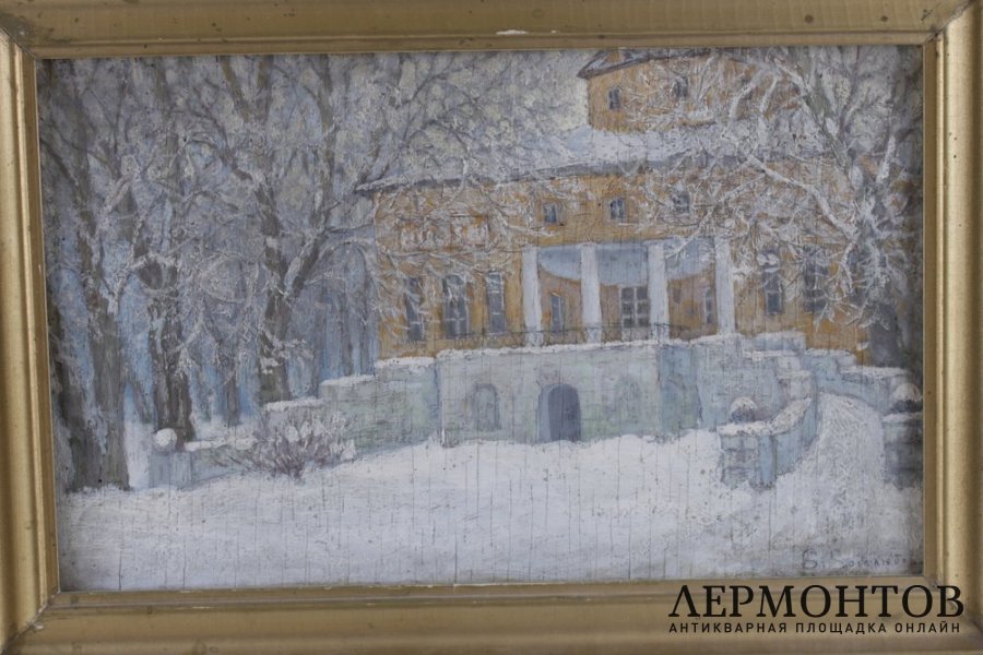 Картина Дворянская усадьба. Россия, худ. Б.М. Боголюбов, нач. 20 в.