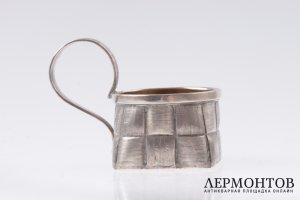 Чарка в стиле лыко. Серебро 84. Российская империя