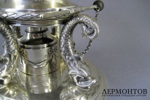 Бульотка. Серебро 800 пробы. Германия, XIX век. Высота 35 см.