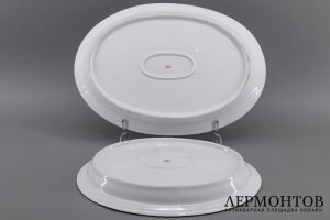 2 блюда, Кремлевский сервиз. Фарфор. СССР, ЛФЗ, 1960е-70е.