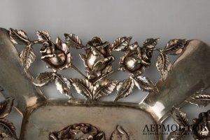 Ваза ажурная. Серебро 800 проба. Европа XX век.