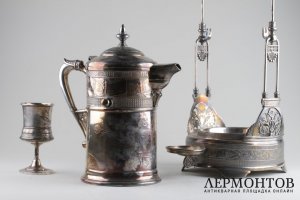 Бульотка для глинтвейна. Серебрение. Дерби-Сильвер. США. Нач. XX в.