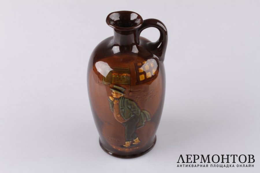 Кувшин под виски. Royal Doulton England. Фаянс, начало XX века.