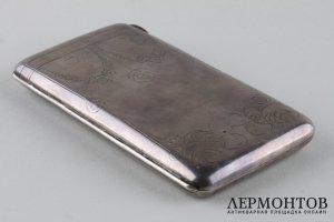 Портсигар. Серебро 84 пробы. Российская империя, 13 артель, ок. 1915 г. Провенанс.