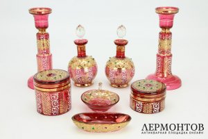 Туалетный набор. Муранское стекло. Италия, 1970-80е гг.