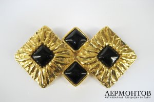 Брошь. Металл, золочение. Франция, Жан Пату, ХХ век.