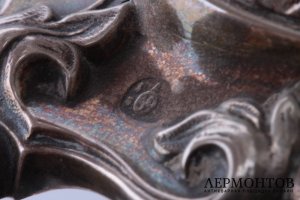 Вазочка со стеклом. 1851 год. Серебро 800. Австрия