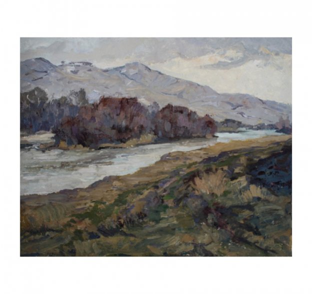Картина из серии Весна-Лето. N8. Чурсин К.Н. Картон, масло. XX в.