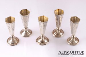 Ликерный набор Р. Аристархов. Серебро 84 пробы. Российская империя