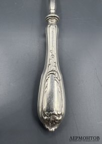 Черпак для соуса. Серебро 84 пробы, В. Хемпель и братья Грачёвы, магазин Владимирова, Россия