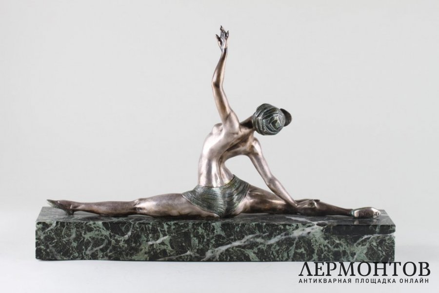 Скульптура Танцовщица в стиле Ар Деко. Франция, Париж, авт. мод. Morante, 1920-1930 е