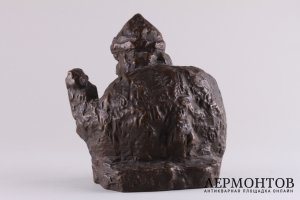 Бюст Ф.Шаляпин в роли Ивана Грозного. Терракота, тонировка. Россия.