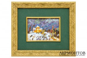 Картина. Академическая дача им. И.Е. Репина, 1970-е гг. Комиссаров Иван Еремеевич. 