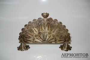 Девятисвечник. Серебро 925 пробы. Израиль, XX век.