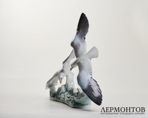 Статуэтка «Играющие чайки». Фарфор, Rosenthal, Германия, 1969 год