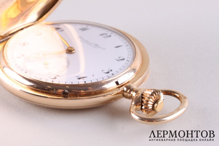 Часы мужские карманные International Watch Co. Золото 585. Швейцария, 1900е-1920е