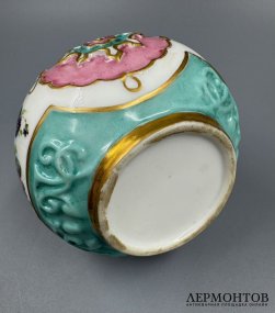 Флакон для духов. Фарфор, роспись, предположительно Россия, конец 19 века