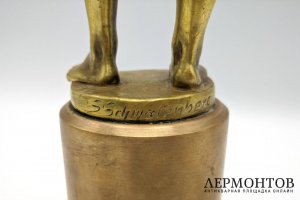 Скульптура Атлет. Автор модели Spiro Schwatenberg. Бронза. Германия, 1910-20-е гг.