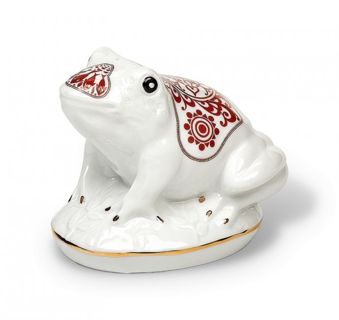 Статуэтка «Лягушка». Фарфор, Mlesna, Шри-Ланка, 1990-е годы