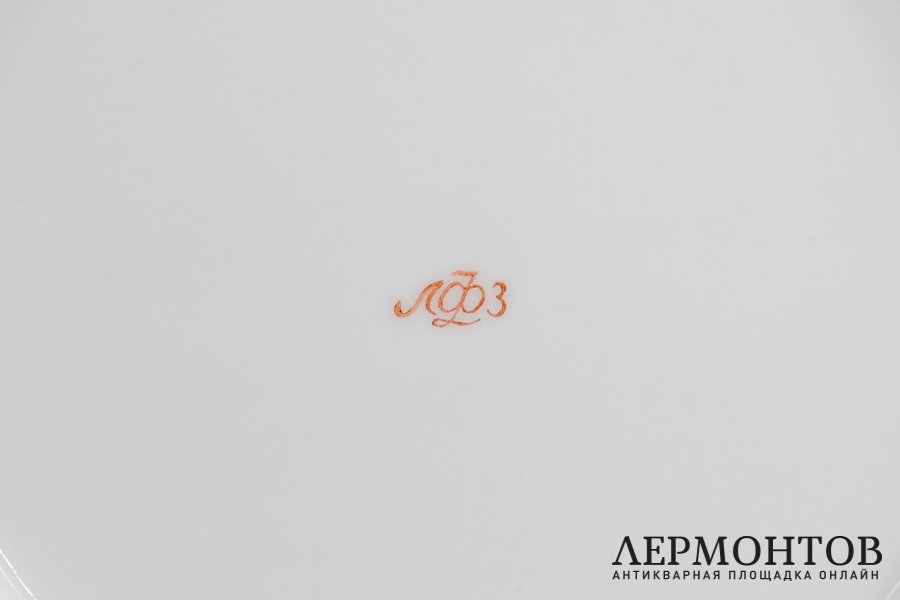 6 тарелок, Кремлевский сервиз. Фарфор. СССР, ЛФЗ, 1960-70е гг.