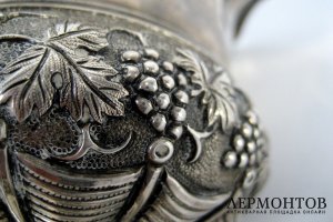 Кружка. Серебро 950 пробы. Франция, XIX век. 