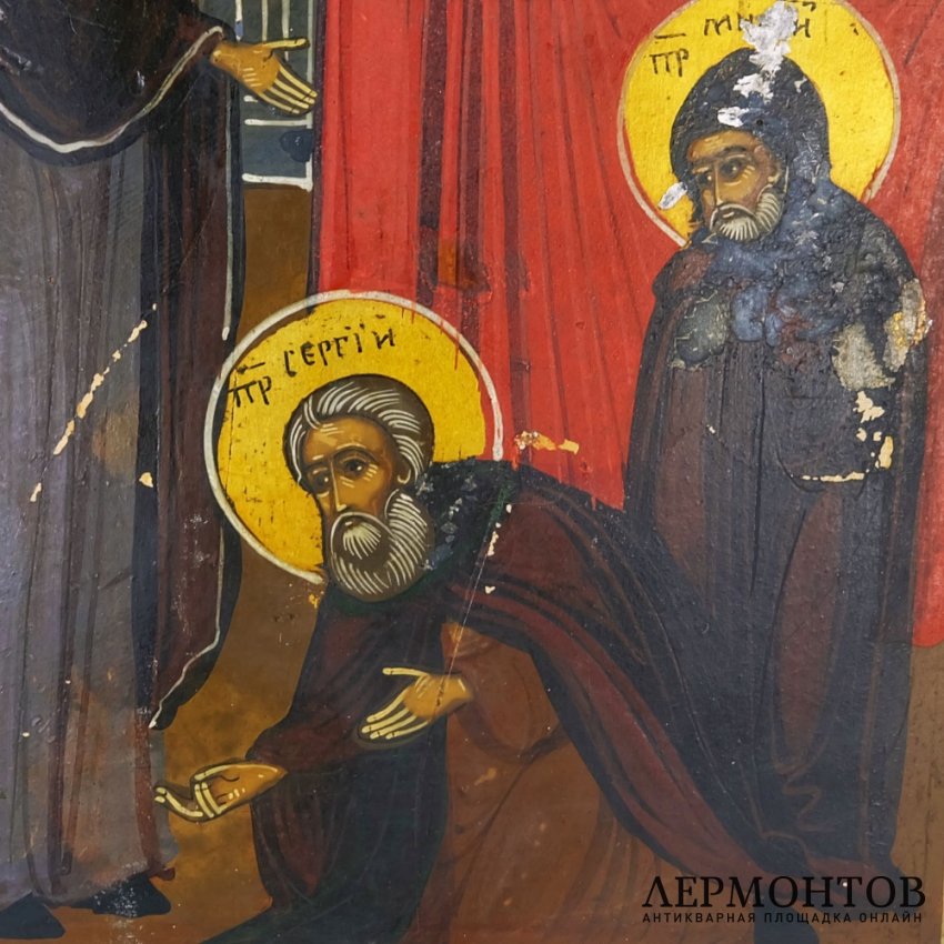 Икона Сергиево Видение. Россия, начало XX века.