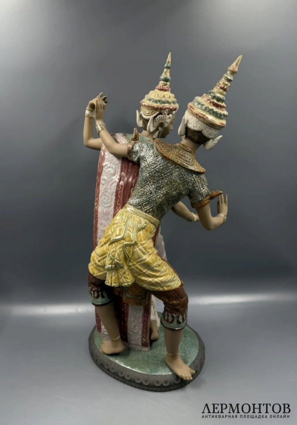 Статуэтка «Тайские танцоры». Фарфор грес, Lladro, скульптор Висенте Мартинес, Испания