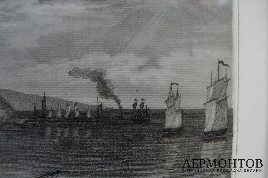 Гравюра на металле. Франция, 1838 год.