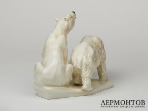 Статуэтка «Медведи». Фарфор, Karl Ens, Германия, середина XX века