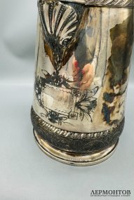 Чайник с двойными стенками. Металл, серебрение, Rogers, Smith & Co., США, начало 20 века
